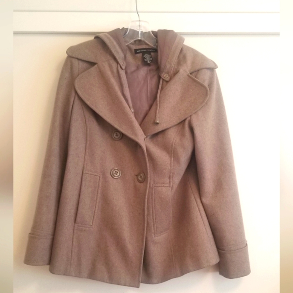 NWOT New York & Company Hooded Coat